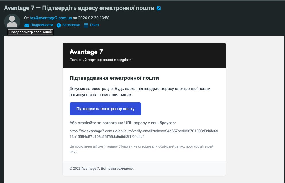 Підтвердження електронної пошти